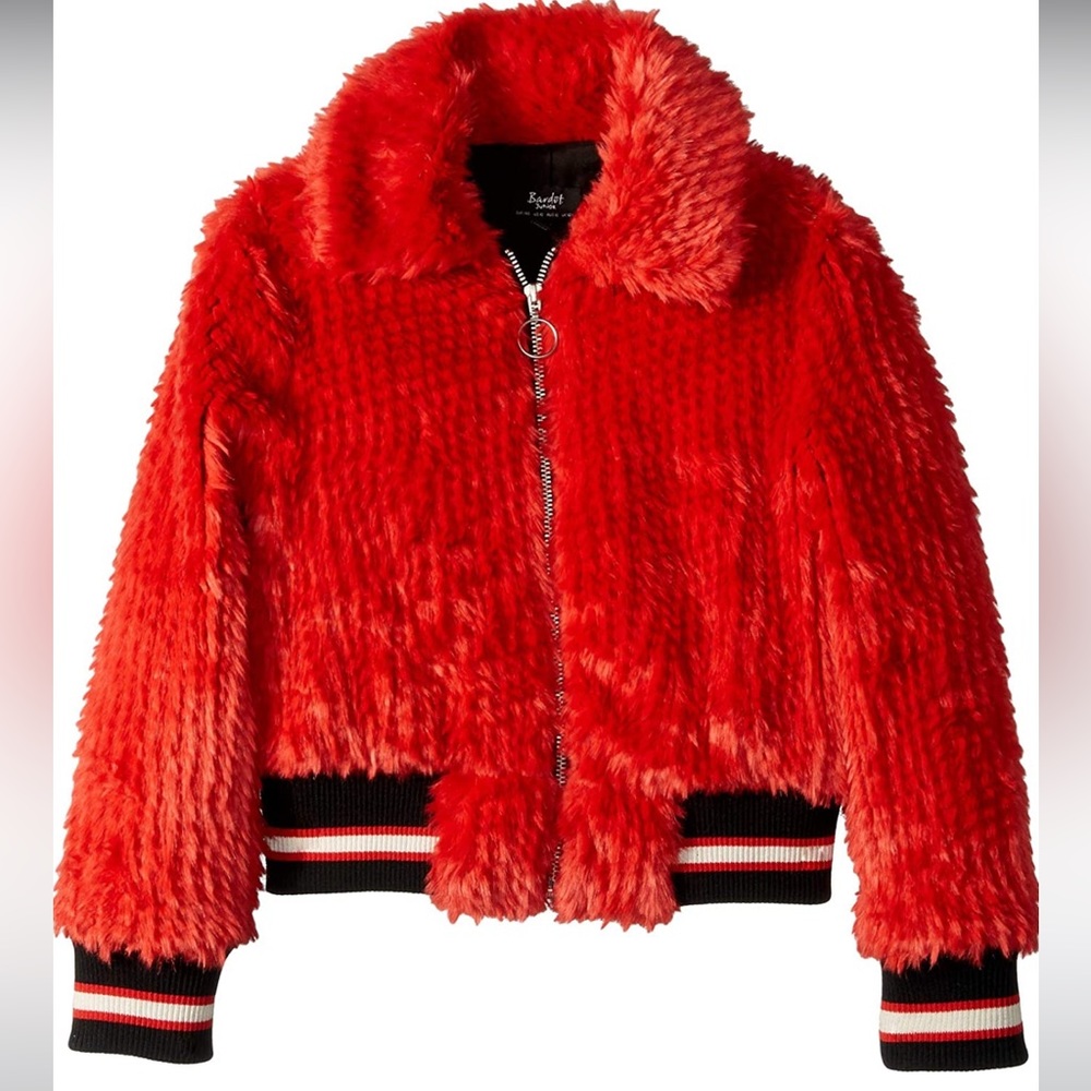 Bardot Junior Girl's Queenie BomberJacket (Big Kids) Size 14 NWT Bloomingdale’s - Picture 2 of 8